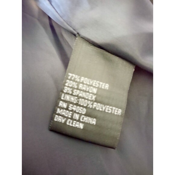 Kasper Blazer Womens 18 Lined Single Breated Crest Buttons, Stitching Detailing - Picture 9 of 11